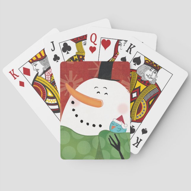 Blå jul Mugg med Mörk kakao Kortlek (Baksidan)