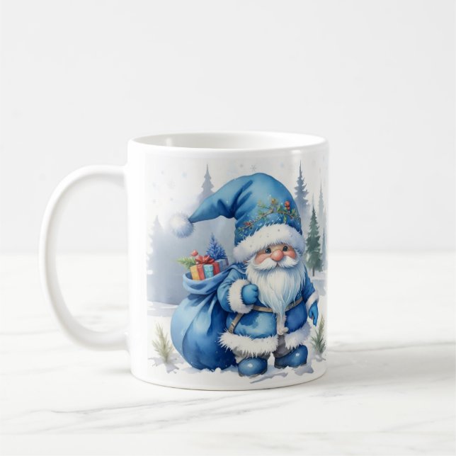 Blå jul - Santa Kaffemugg (Vänster)