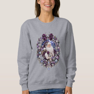Blå jul santa T-Shirt