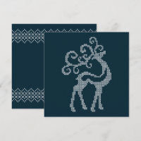 Blå julafton-broderier säsong-utformning