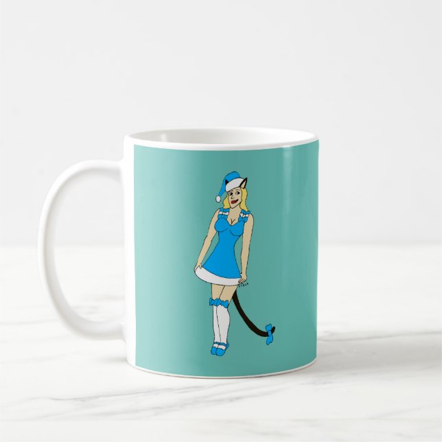 Blå julafton kaffemugg (Vänster)