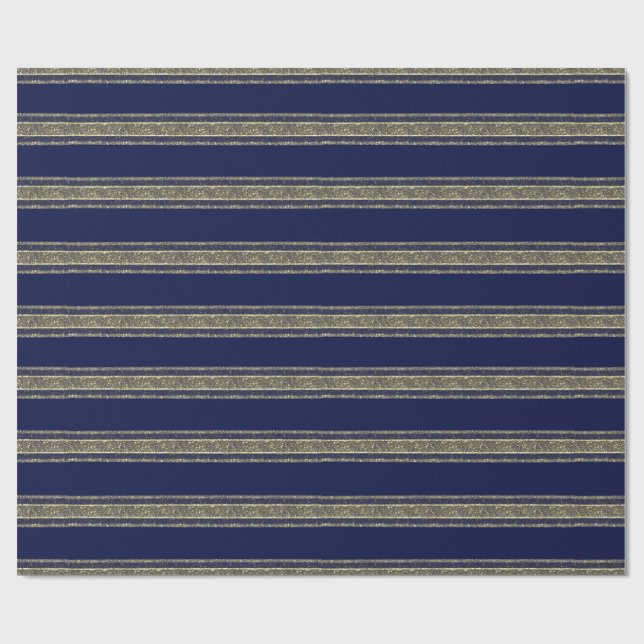Blå julförpackningspapper  presentpapper (Platt)