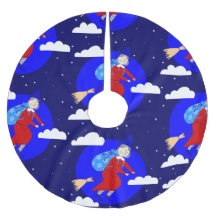 Blå julhäxparapanas broomrider spookmas