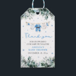 Blå julklapp för julklapp i Baby Baby Shower Presentetikett<br><div class="desc">Lägg till en charmerande beröring till dina presenter med de här Märkrna med Blue Santa Baby-julklappen Baby Shower Gift! De här märkrna är perfekter för en vinter- eller julomgiven babydusch. De har goda barnkläder som hänger på en festlig blå klosterlinje. Utformningen av gender-neutralt gör dem mångsidiga och lämpliga för alla...</div>