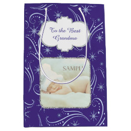 Blå jullomv, farmor Photo Template