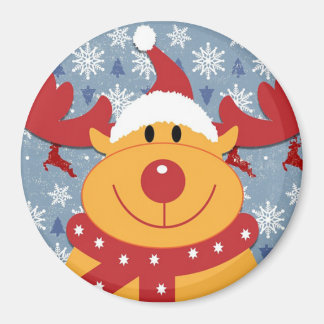 Blå jultomte och Rudolf Magnet