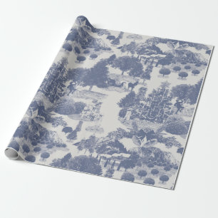 Blå julvinter Wonderland Presentpapper