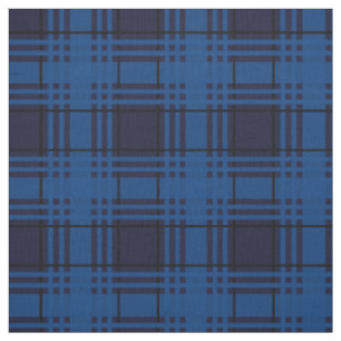 Blå Juvel Tartan Tyg