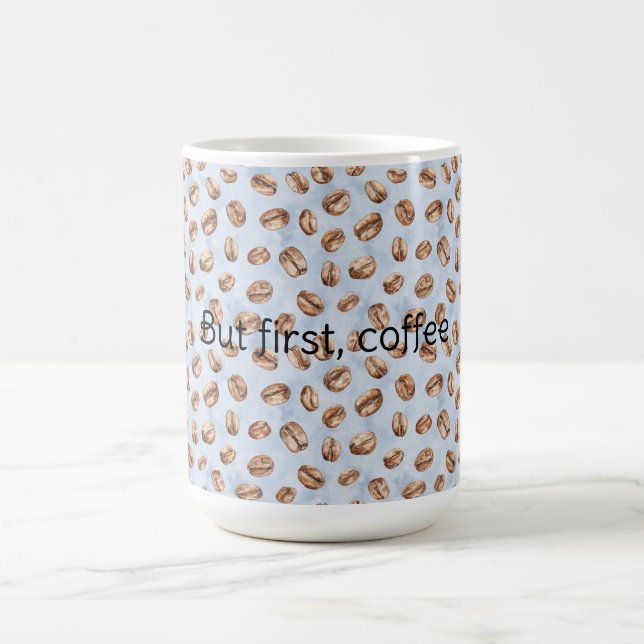 Blå kaffebönor kaffemugg (Center)