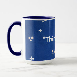 Blå kaffemugg