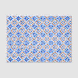 Blå Kakel Medelhavet Amalfi Kust Geometrisk