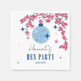 Blå Kakel Santorini Grekisk/ Spansk tema Pappersservett