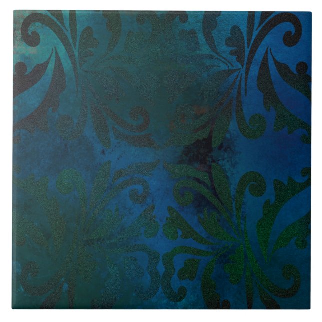 blå kakelplatta (Framsidan)