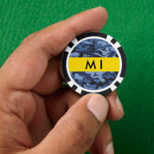 Blå kamouflage ditt namn anpassar