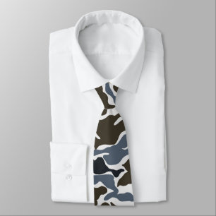 Blå kamouflage Manar Tie Slips