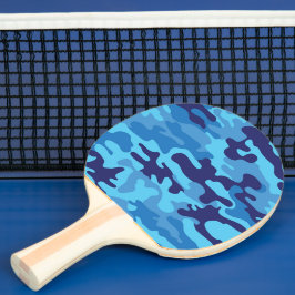 Blå kamouflage pingisracket