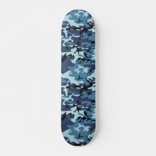 Blå kamouflage skateboard bräda 20 cm