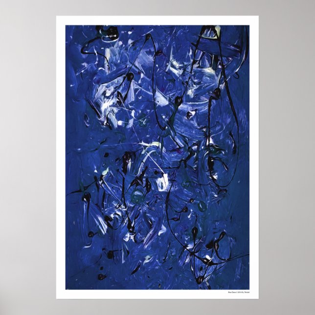 Blå Kaos Poster (Framsidan)