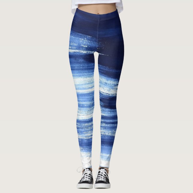 Blå kärlek leggings (Framsida)