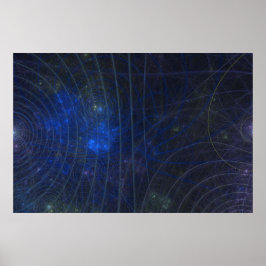 blå karta-sköldpadda poster