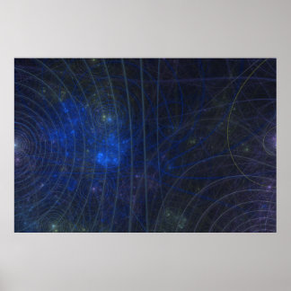 blå karta-sköldpadda poster