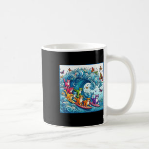 Blå katttvåg för Kamala Funny Cat Dam Kaffemugg