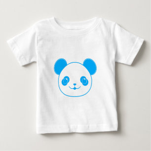 Blå Kawaii Panda Björn T Shirt
