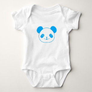 Blå Kawaii Panda Björn Tröja