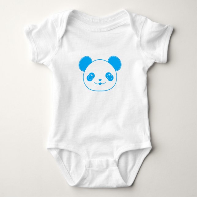 Blå Kawaii Panda Björn Tröja (Framsida)