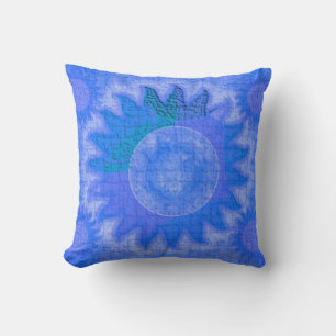 Blå kelestial Sol Pillows Kudde