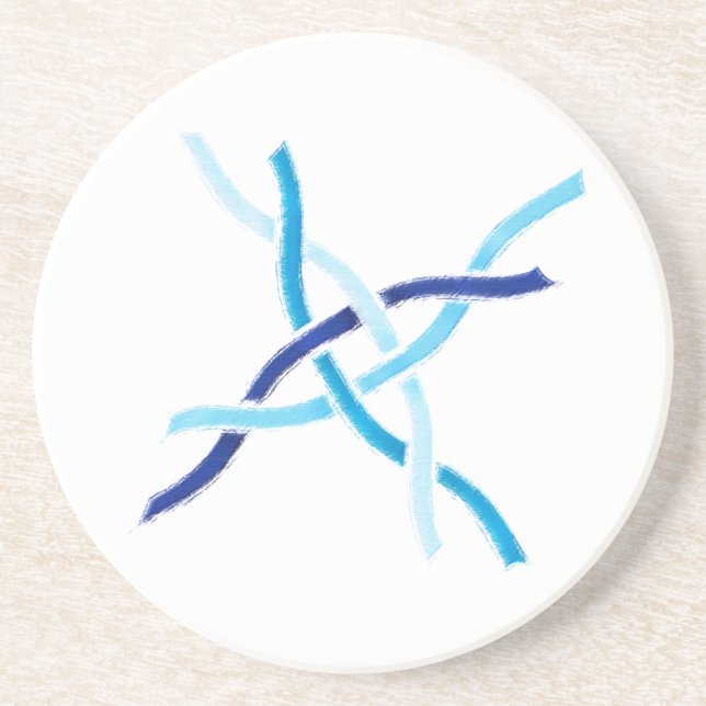 Blå kelkeltiska knutor Underlägg (Framsidan)