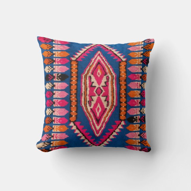 Blå Kilim Pillows för varje hem: Ett mångsidigt Kudde (Framsida)