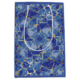 Blå Kintsugi Guldåder