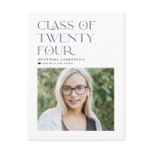Blå klass 2022 Modern minimalistisk examen