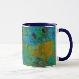 Blå klipp Chrysocolla Mugg