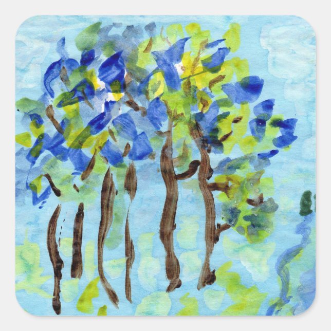 Blå klistermärken (Framsida)