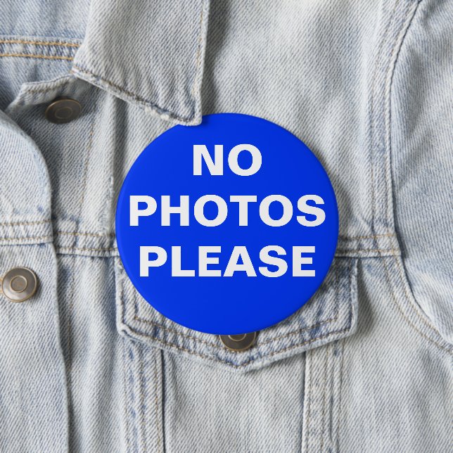 Blå knapp för "Inga foton, tack" (In Situ)