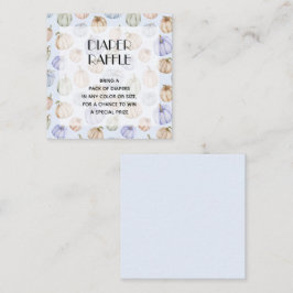 Blå knumpkin Boy Shower Raffle Tilläggskort