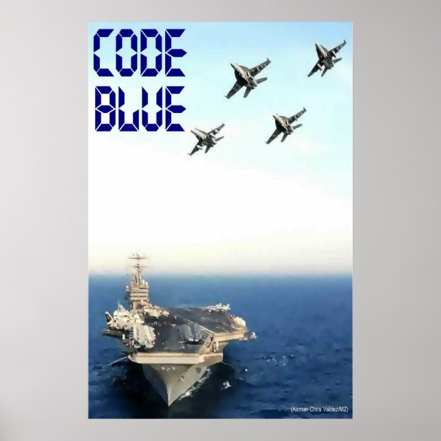 Blå kod: CVN 70 Poster (Framsidan)