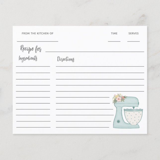 Blå köksmaskin recept (Framsida)