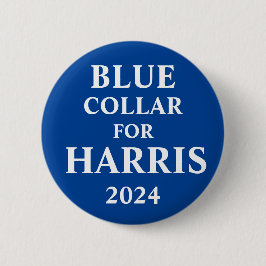 Blå koll för Harris-knapp Knapp