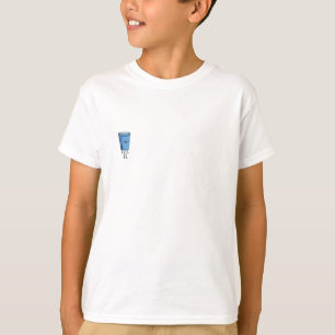 Blå kopp gångkaraktär för barn t shirt