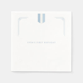 Blå koreansk pojke 1:a födelsedag Doljanchi Pappersservett