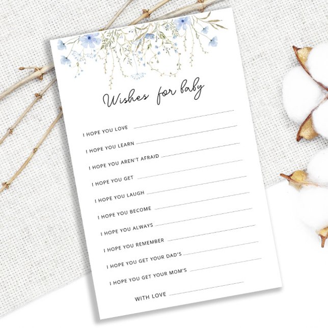 Blå kornblommans babyskor Önskemål för råd till Ba (Skapare uppladdad)