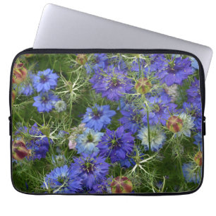 Blå kornblommor laptop fodral
