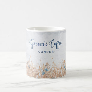 Blå kornblommor och vete Fält Grooms Mugg