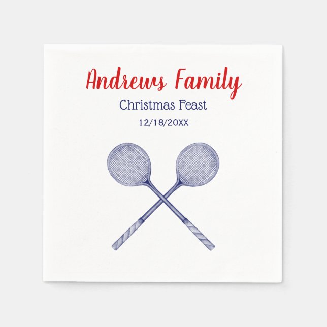 Blå korsade kvadratiska rattar pappersservett (Framsidan)