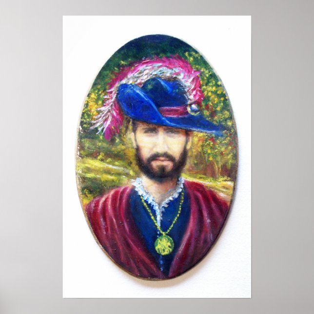 Blå Korsar av Toscana Poster (Framsidan)