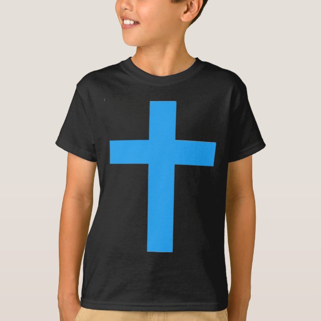 Blå korset  t shirt (Framsida)