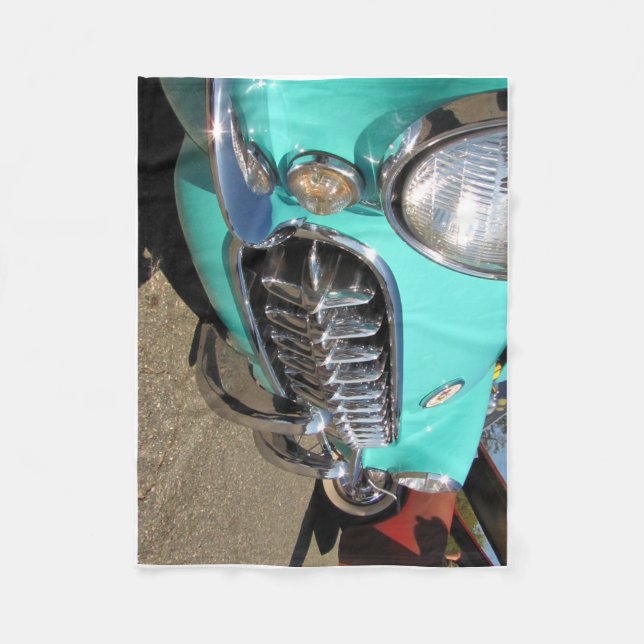 Blå korvetter fleecefilt (Framsidan)